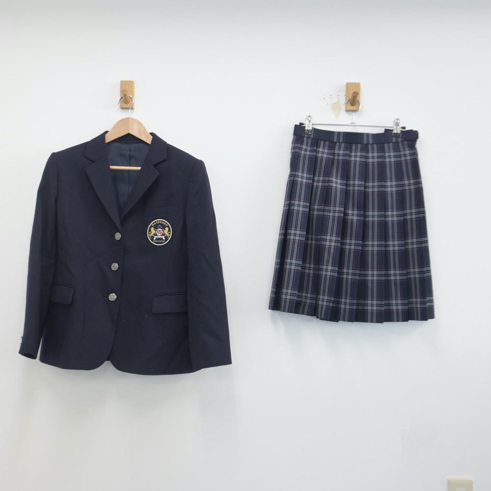 【中古】東京都 学校法人早稲田学園 わせがく高等学校 女子制服 2点（ブレザー・スカート）sf014819