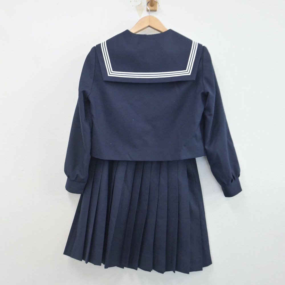 【中古】岐阜県 岐阜県立大垣東中学校 女子制服 3点（セーラー服・スカート）sf014821