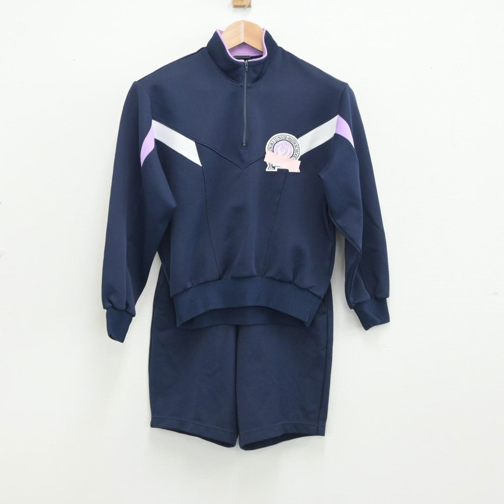 【中古】富山県 富山市立藤ノ木中学校 女子制服 2点（ジャージ 上・体操服 下）sf014825