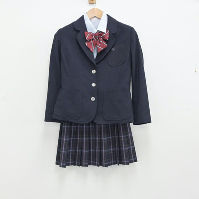 【中古】愛知県 安城生活福祉高等専修学校 女子制服 4点（ブレザー・シャツ・スカート）sf014835