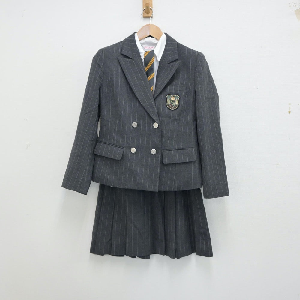 【中古】東京都 錦城高等学校 女子制服 6点（ブレザー・シャツ・ベスト・スカート）sf014838