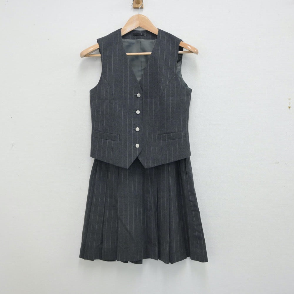 【中古】東京都 錦城高等学校 女子制服 6点（ブレザー・シャツ・ベスト・スカート）sf014838