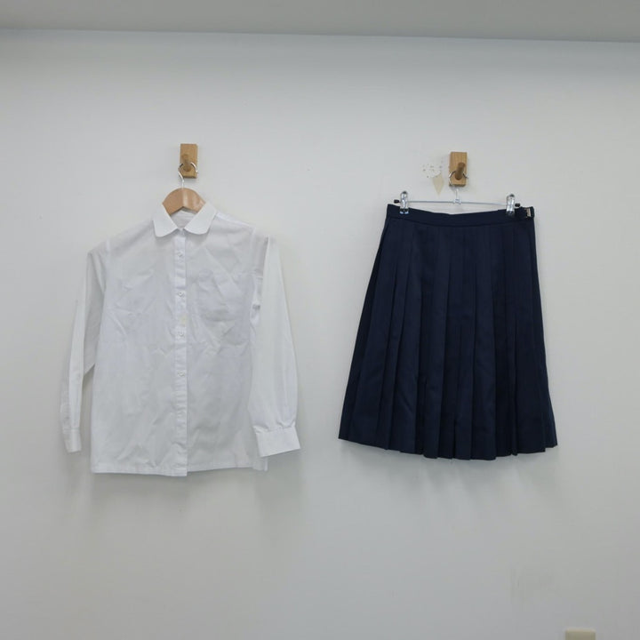 【中古】長崎県 長崎県立南高等学校 女子制服 5点（ブレザー・シャツ・ベスト・スカート）sf014842