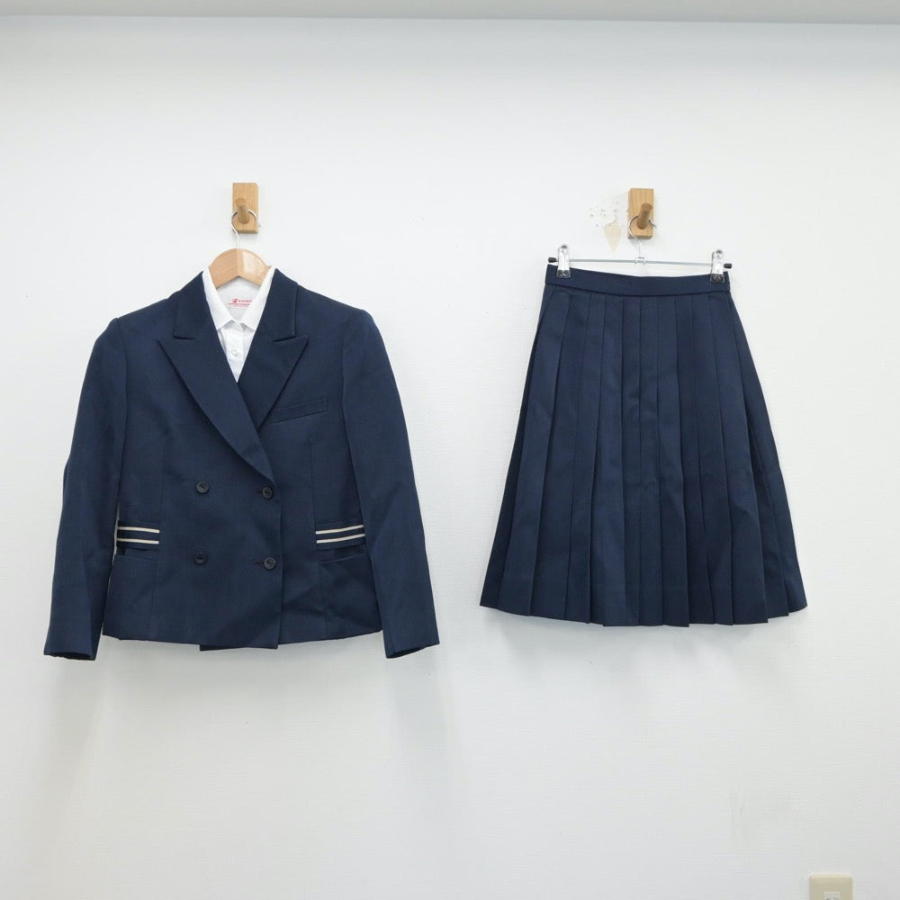 【中古】長崎県 長崎県立南高等学校 女子制服 3点（ブレザー・シャツ・スカート）sf014843