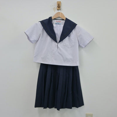 【中古】愛知県 愛知県立熱田高等学校 女子制服 2点（セーラー服・スカート）sf014848