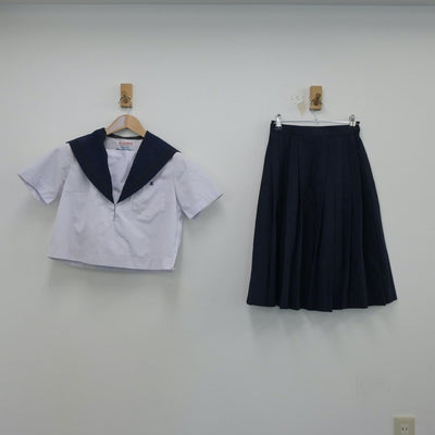 【中古】愛知県 愛知県立熱田高等学校 女子制服 2点（セーラー服・スカート）sf014848