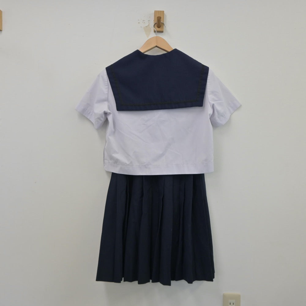 【中古】愛知県 愛知県立熱田高等学校 女子制服 2点（セーラー服・スカート）sf014849