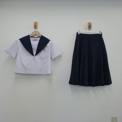 【中古】愛知県 愛知県立熱田高等学校 女子制服 2点（セーラー服・スカート）sf014849