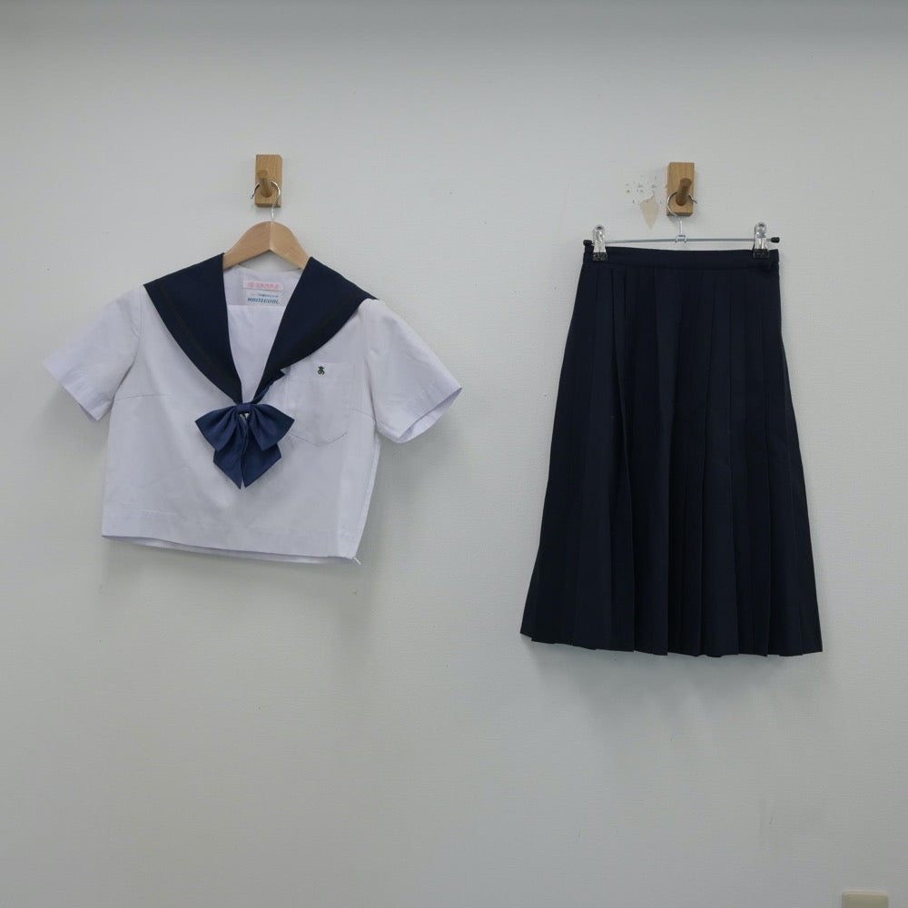 【中古】愛知県 愛知県立熱田高等学校 女子制服 3点（セーラー服・スカート）sf014850