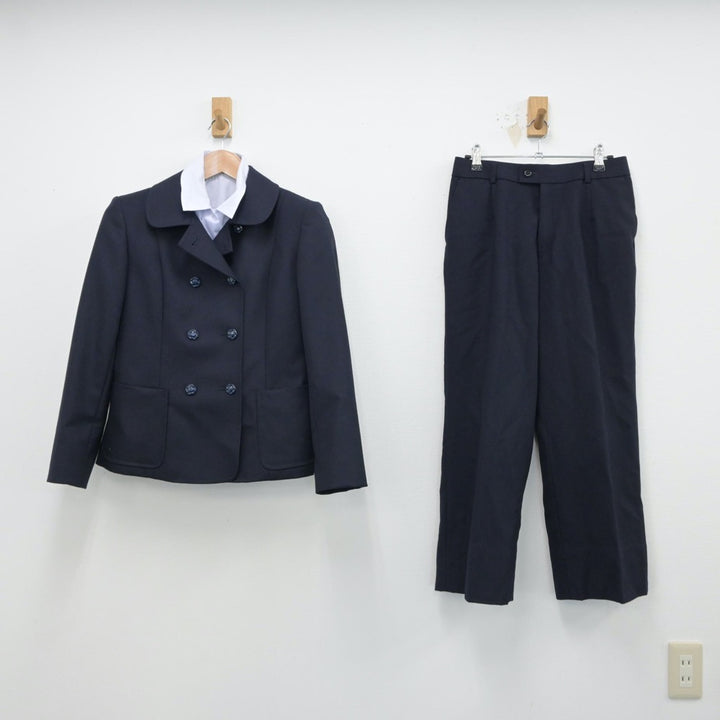 【中古】宮城県 尚絅学院高等学校 女子制服 4点（ブレザー・シャツ・ズボン）sf014857