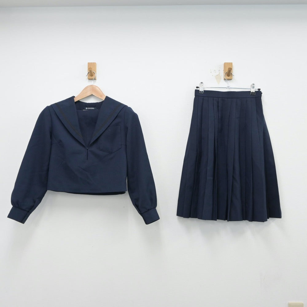 【中古】愛知県 愛知県立熱田高等学校 女子制服 4点（セーラー服・スカート）sf014862