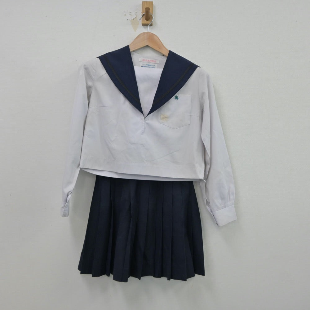 【中古】愛知県 愛知県立熱田高等学校 女子制服 2点（セーラー服・スカート）sf014864