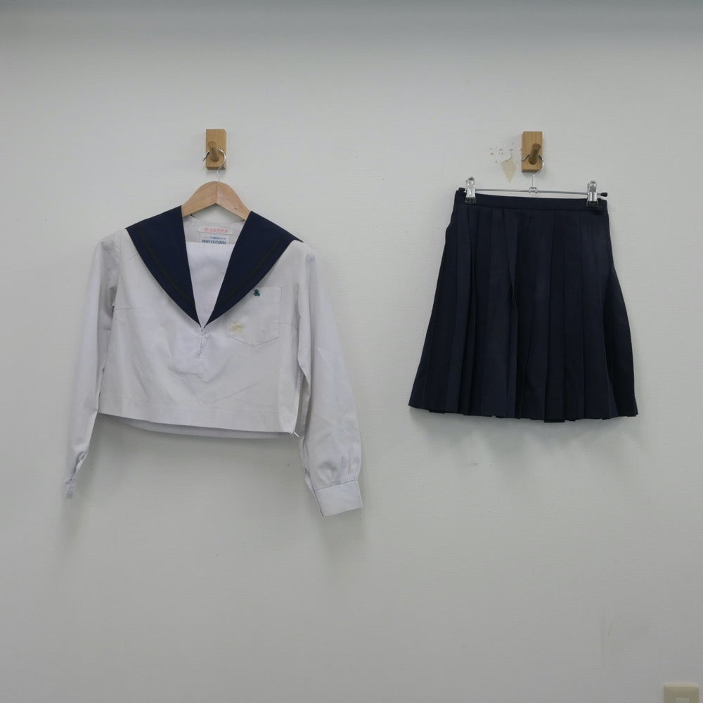 【中古】愛知県 愛知県立熱田高等学校 女子制服 2点（セーラー服・スカート）sf014864