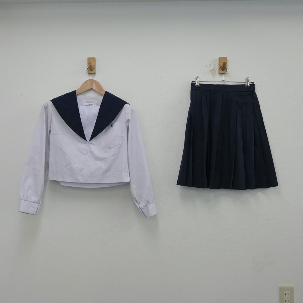 【中古】愛知県 愛知県立熱田高等学校 女子制服 2点（セーラー服・スカート）sf014865