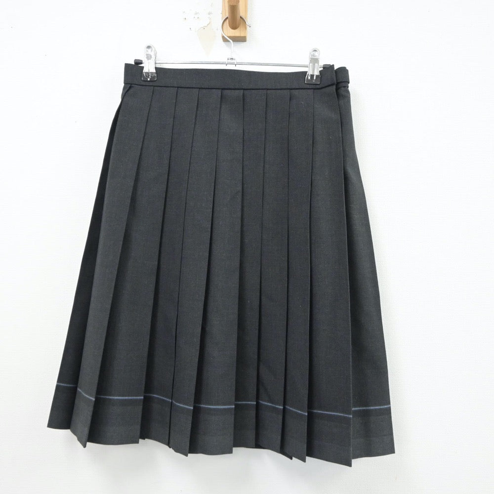 【中古】山口県 山口県立城北高等学校 女子制服 3点（ニットベスト・スカート）sf014870