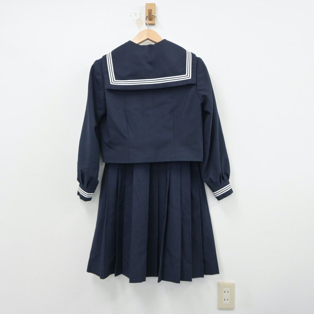 【中古】埼玉県 川口市立元郷中学校 女子制服 4点（セーラー服・シャツ・スカート）sf014871