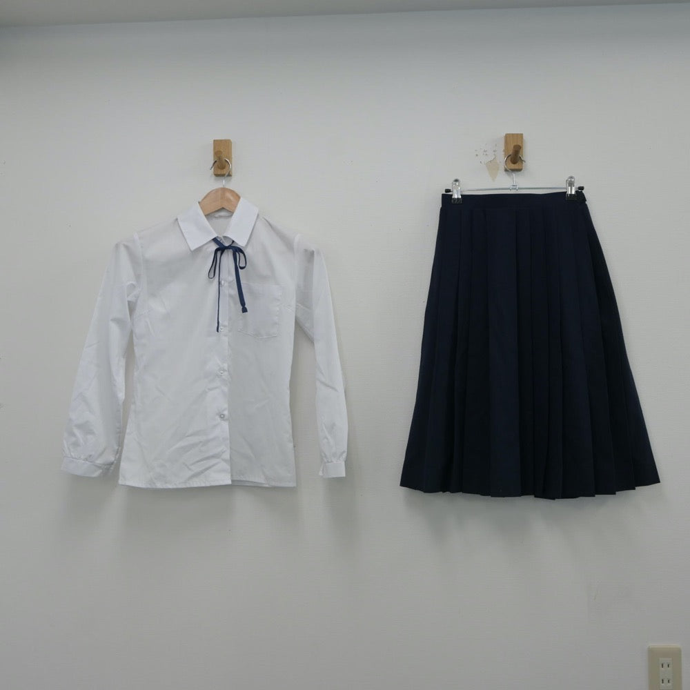 【中古】埼玉県 川口市立元郷中学校 女子制服 4点（セーラー服・シャツ・スカート）sf014871