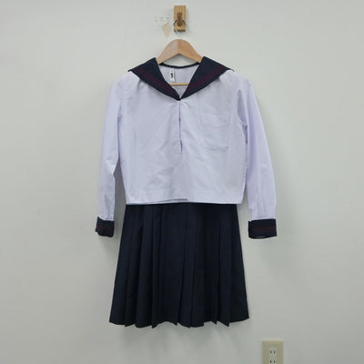 【中古】神奈川県 北鎌倉女子学園高等学校 女子制服 5点（セーラー服・スカート）sf014877