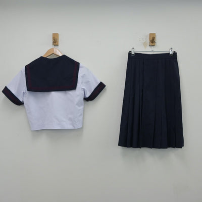 【中古】神奈川県 北鎌倉女子学園高等学校 女子制服 5点（セーラー服・スカート）sf014877