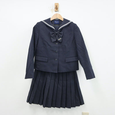 【中古】愛知県 桜花学園高等学校 女子制服 3点（セーラー服・スカート）sf014896