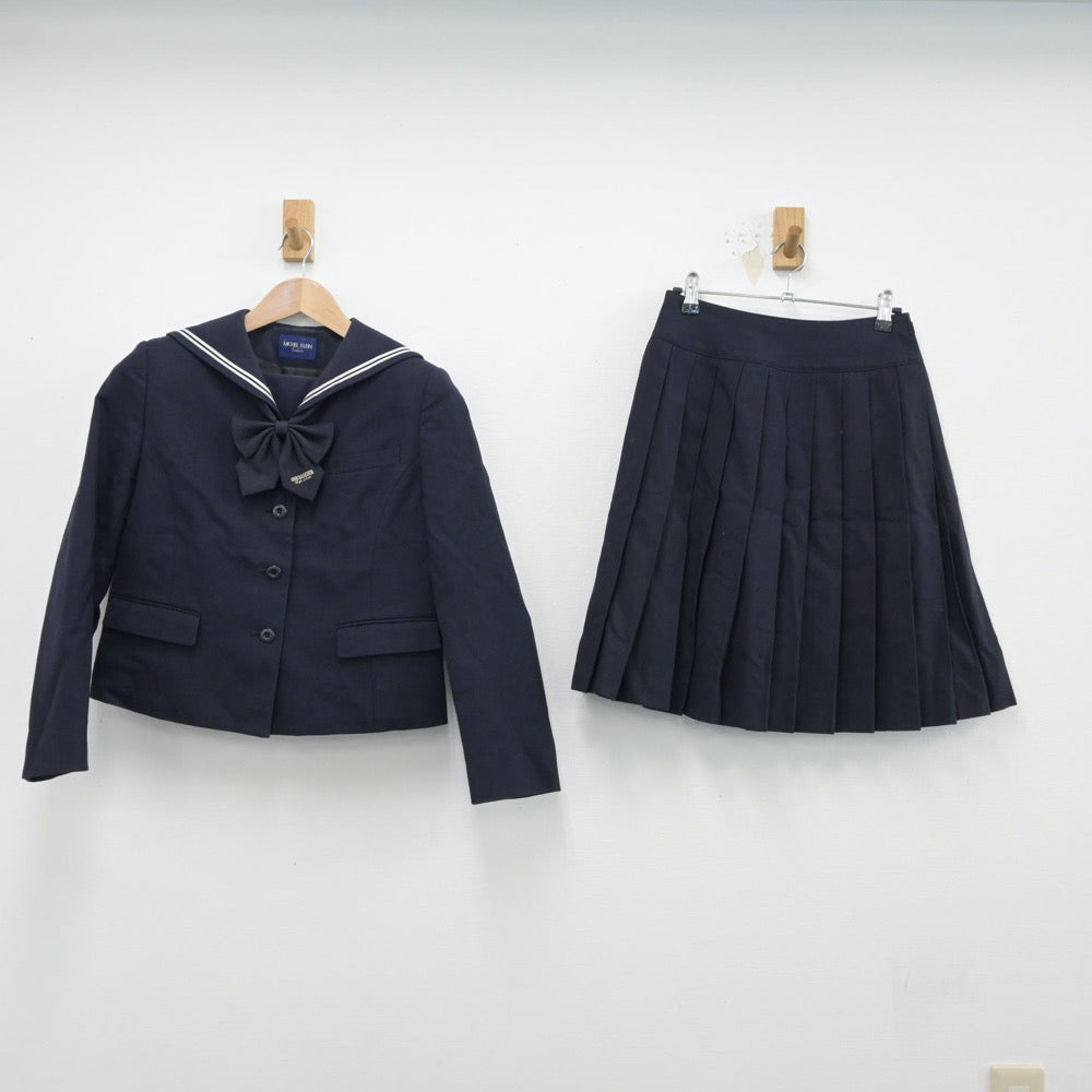 【中古】愛知県 桜花学園高等学校 女子制服 3点（セーラー服・スカート）sf014896