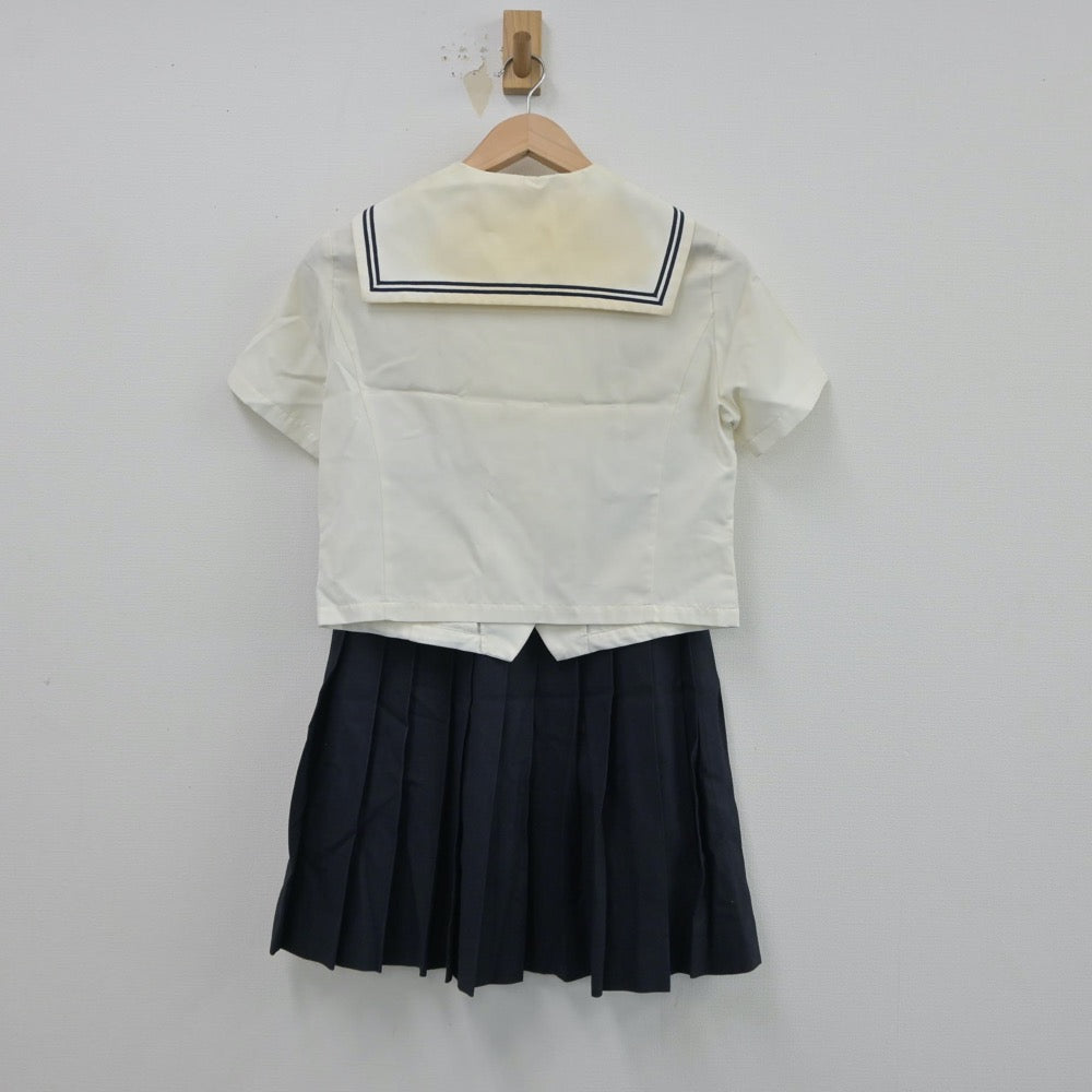 【中古】愛知県 桜花学園高等学校 女子制服 4点（セーラー服・ニットベスト・スカート）sf014899