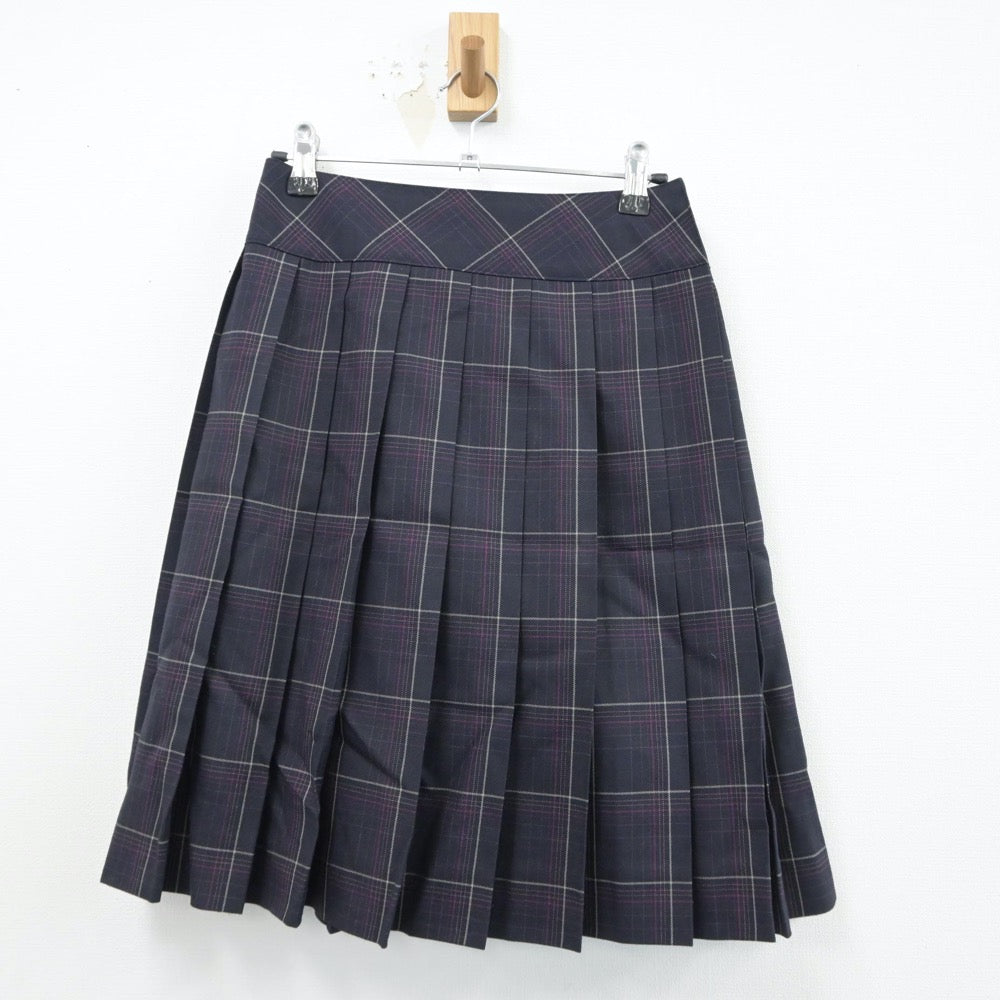 【中古】愛知県 桜花学園高等学校 女子制服 2点（ニット・スカート）sf014901