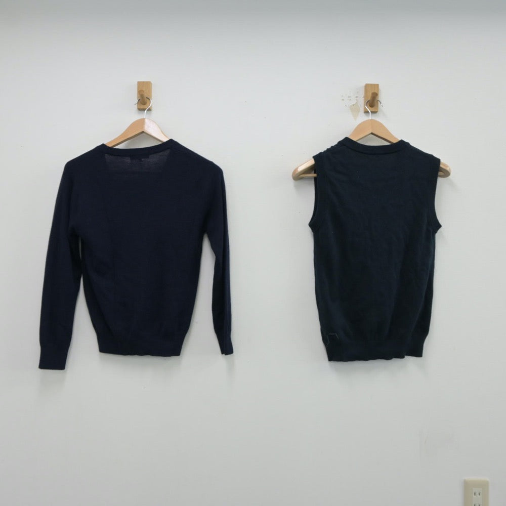 中古制服】東京都 東久留米市立中央中学校 女子制服 2点（ニット