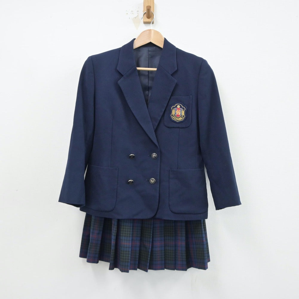 【中古】東京都 江戸川女子高等学校 女子制服 5点（ブレザー・ニット・スカート）sf014904