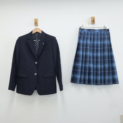 【中古】埼玉県 埼玉県立寄居城北高等学校 女子制服 3点（ブレザー・スカート）sf014908