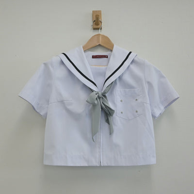 【中古】愛知県 沓掛中学校 女子制服 4点（セーラー服・スカート）sf014911