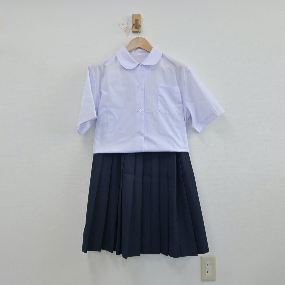 【中古】埼玉県 寄居町立寄居中学校 女子制服 3点（シャツ・ベスト・スカート）sf014912