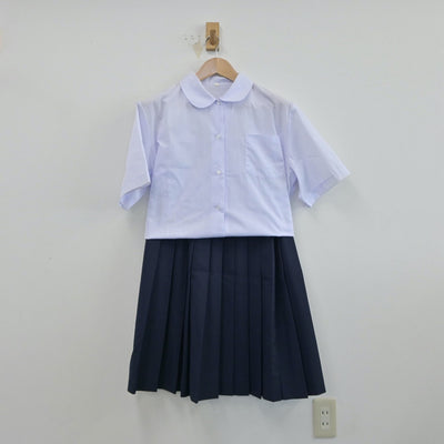 【中古】埼玉県 寄居町立寄居中学校 女子制服 3点（シャツ・ベスト・スカート）sf014912