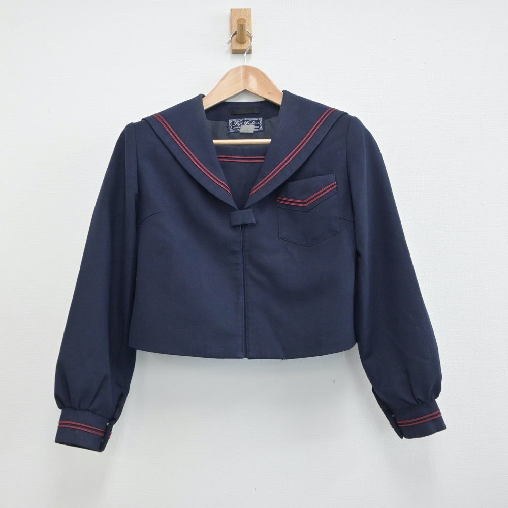 【中古】鹿児島県 薩摩川内市立川内南中学校 女子制服 2点（セーラー服・ジャンパースカート）sf014917