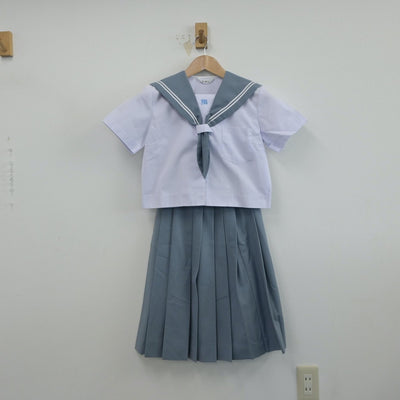 【中古】鹿児島県 薩摩川内市立川内南中学校 女子制服 4点（セーラー服・スカート）sf014920