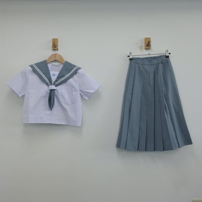 【中古】鹿児島県 薩摩川内市立川内南中学校 女子制服 4点（セーラー服・スカート）sf014920