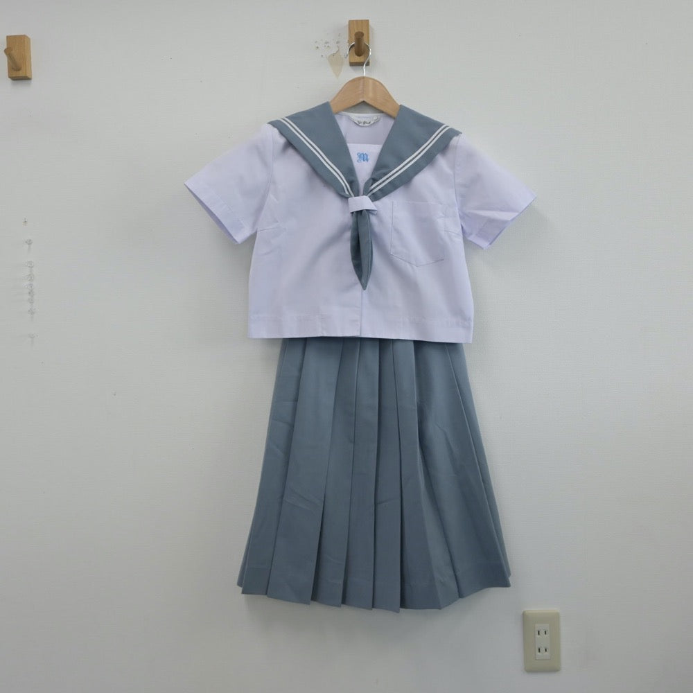 【中古】鹿児島県 薩摩川内市立川内南中学校 女子制服 3点（セーラー服・スカート）sf014921