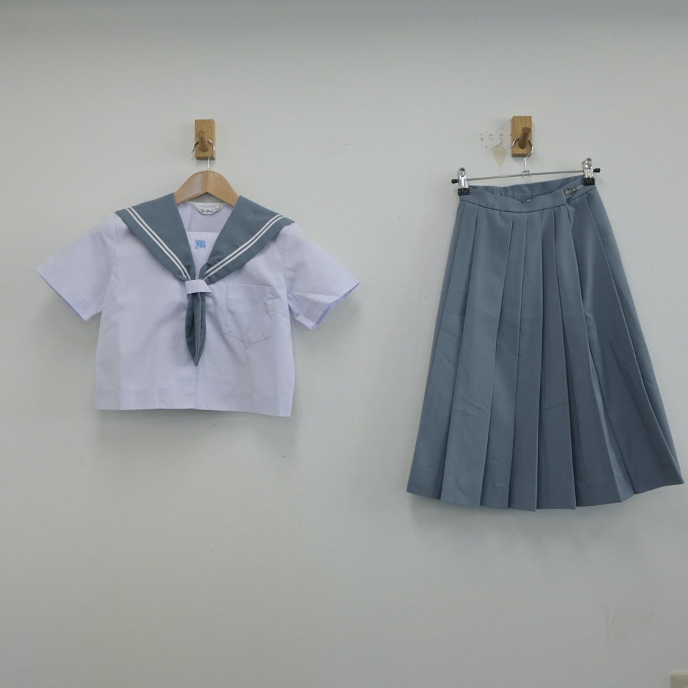 【中古】鹿児島県 薩摩川内市立川内南中学校 女子制服 3点（セーラー服・スカート）sf014922