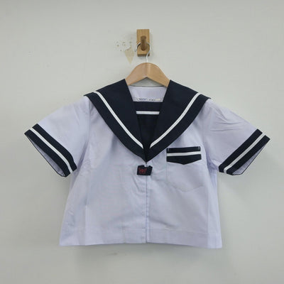 【中古】宮崎県 宮崎市立宮崎西中学校 女子制服 1点（セーラー服）sf014933