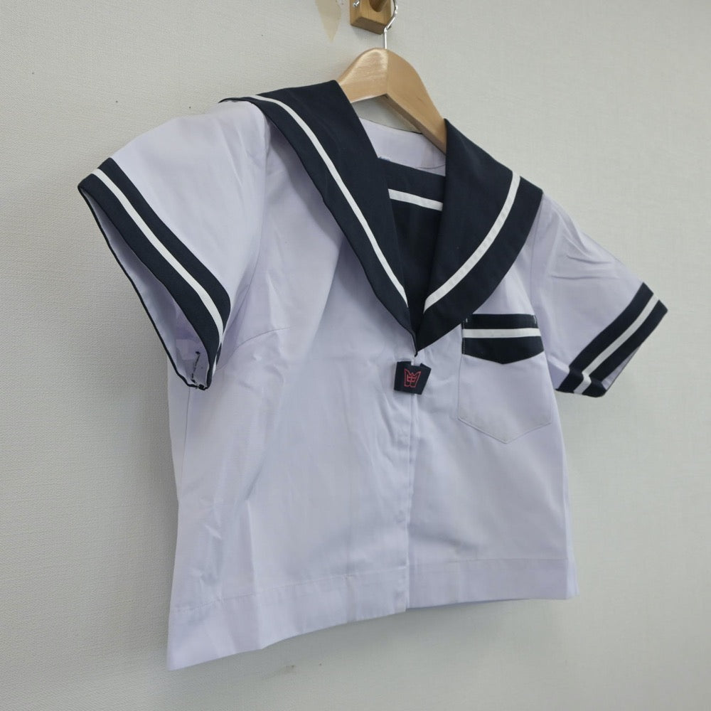 【中古】宮崎県 宮崎市立宮崎西中学校 女子制服 1点（セーラー服）sf014933