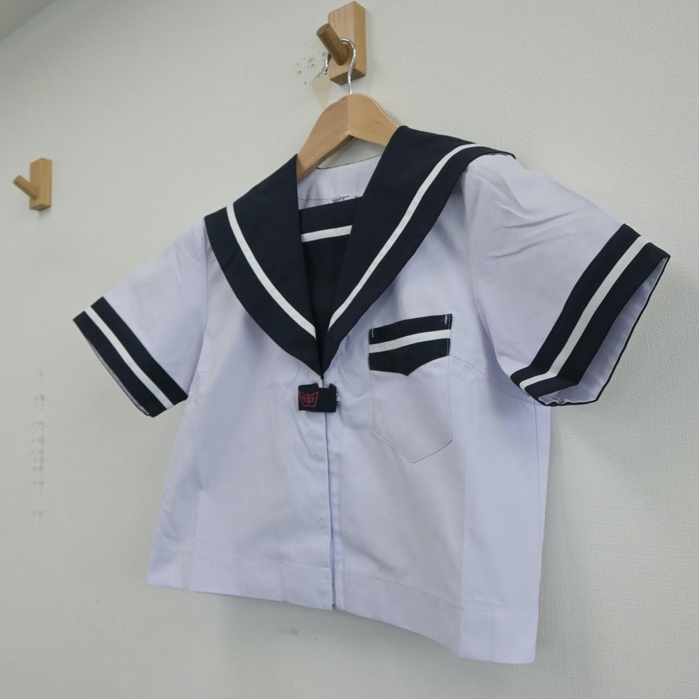 【中古】宮崎県 宮崎市立宮崎西中学校 女子制服 1点（セーラー服）sf014933