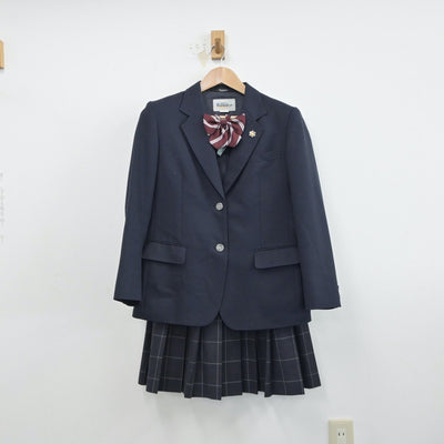 【中古】埼玉県 本庄東高等学校 女子制服 4点（ブレザー・スカート・スカート）sf014938