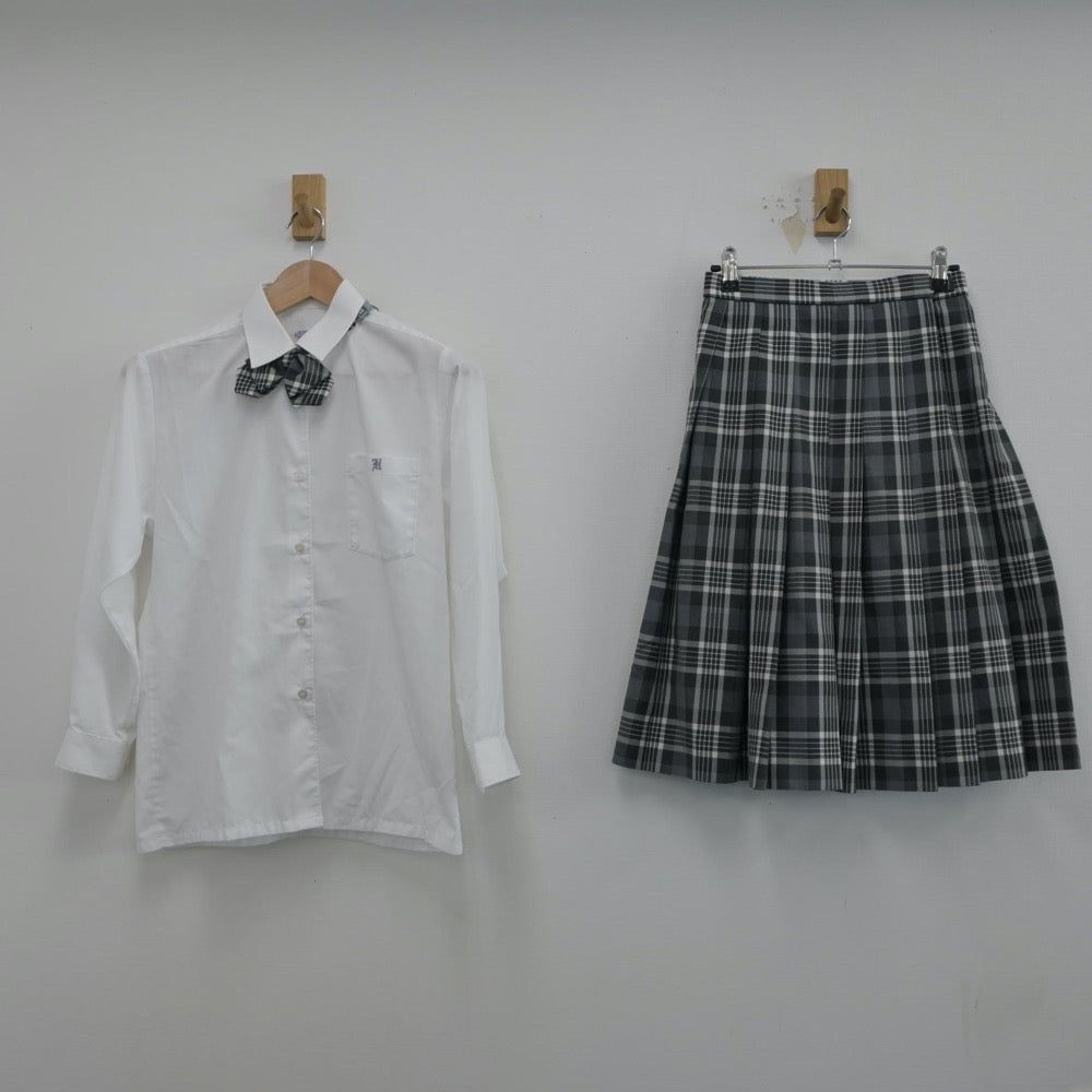 【中古】埼玉県 本庄東高等学校 女子制服 5点（ブレザー・シャツ・ニット・スカート）sf014940