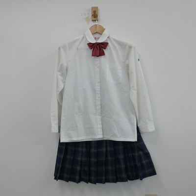 【中古】長野県 長野市立広徳中学校 女子制服 5点（ブレザー・シャツ・ニット・スカート）sf014950