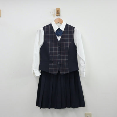 【中古】東京都 東京家政大学附属女子中学校・高等学校 女子制服 4点（ブレザー・シャツ・スカート）sf014956