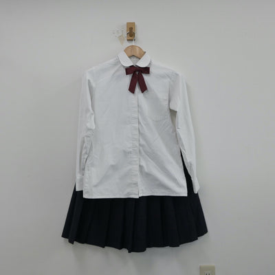 【中古】宮城県 宮城学院中学校 女子制服 5点（ブレザー・シャツ・ニット・スカート）sf014970