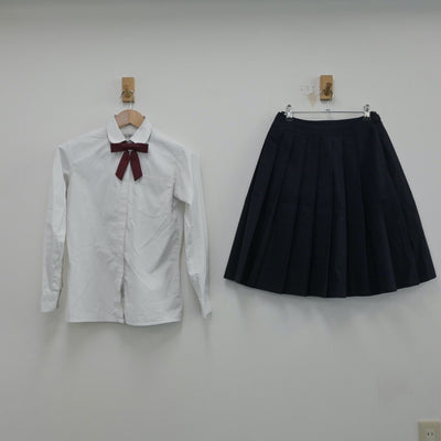 【中古】宮城県 宮城学院中学校 女子制服 5点（ブレザー・シャツ・ニット・スカート）sf014970