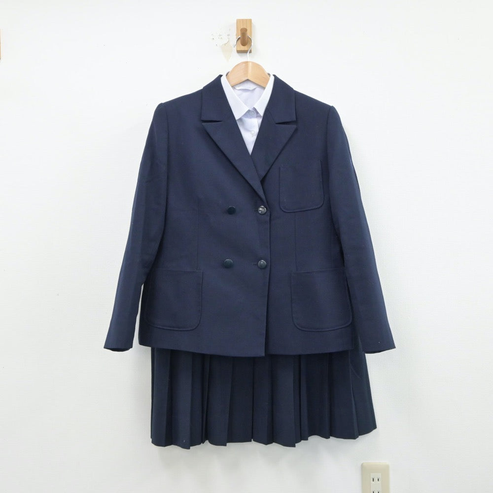 【中古】兵庫県 神戸市立王塚台中学校 女子制服 3点（ブレザー・シャツ・スカート）sf014973