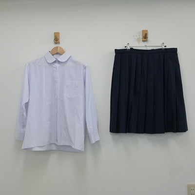 【中古】兵庫県 神戸市立王塚台中学校 女子制服 3点（ブレザー・シャツ・スカート）sf014973