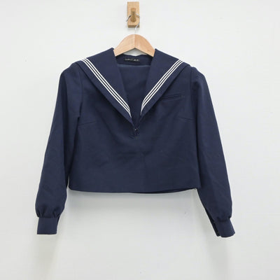 【中古】福岡県 和白中学校 女子制服 2点（セーラー服・ジャンパースカート）sf014980